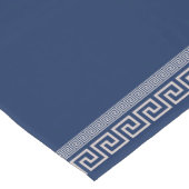 ギリシャ語 – ギリシャ語鍵 – 青とベージュ ショートテーブルランナー (コーナー)