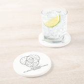 ギリシャ語、ラテン及びロシアのなシリルのVennの図表 コースター (側面)