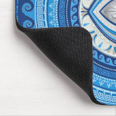 ギリシャ語Mati Mataki -ギリシャの悪のまなざしのオーナメント マウスパッド (コーナー)