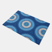 ギリシャ語Mati Mataki - Matiasmaの悪のまなざしのオーナメント ドアマット (アングル)