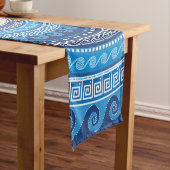 ギリシャ語Mati Mataki - Matiasmaの悪のまなざしのオーナメント#2 ショートテーブルランナー (インサイチュ)