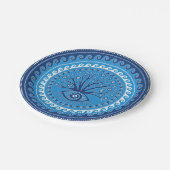 ギリシャ語Mati Mataki - Matiasmaの悪のまなざしの木 ペーパープレート (アングル)