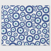 ギリシャ語Mati Mataki - Matiasmaの悪のまなざしパターン#1 ラッピングペーパー (フラット)