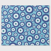 ギリシャ語Mati Mataki - Matiasmaの悪のまなざしパターン#2 ラッピングペーパー (フラット)