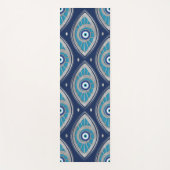 ギリシャ語Mati Mataki - Matiasmaの悪のまなざしパターン#4 ヨガマット (正面)