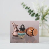 ギリシャ語Vasesはがき2 ポストカード (スタンド正面)