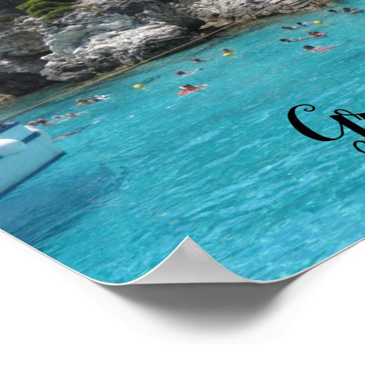 ギリシャ諸島の旅行ポスター ポスター (角)