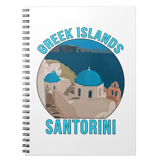 ギリシャ諸島サントリーニ ノートブック (正面)