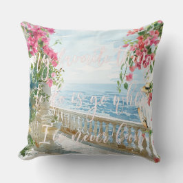 ギリシャ諸島テラス |旅行引用文 クッション