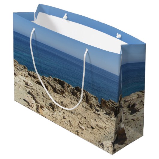 ギリシャ諸島横地中海の景 ラージペーパーバッグ (裏面アングル)