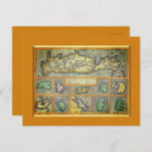 ギリシャ諸島16世紀ヴィンテージレア ポストカード (正面/裏面)