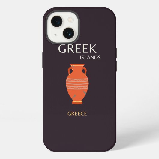 ギリシャ諸島,ギリシャ,旅行名門私立校風の, iPhoneケース (裏面)