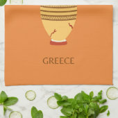 ギリシャ諸島,ギリシャ,旅行,オ名門私立校風のレンジ キッチンタオル (折り畳み)