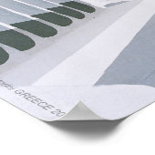 ギリシャ諸島 – サントリーニのポスター ポスター (角)