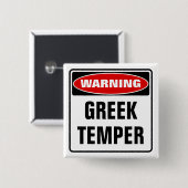 ギリシャ警告の気質 缶バッジ (正面&裏面)
