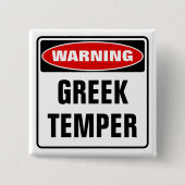 ギリシャ警告の気質 缶バッジ (正面)