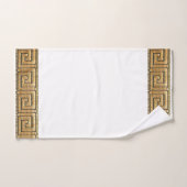 ギリシャ鍵のライフメーンダーリバーシンボルゴールデン バスタオルセット (ハンドタオル)