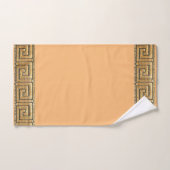 ギリシャ鍵のライフメーンダーリバーシンボルゴールデン バスタオルセット (ハンドタオル)