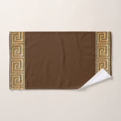 ギリシャ鍵のライフメーンダーリバーシンボルゴールデン バスタオルセット (ハンドタオル)