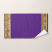 ギリシャ鍵のライフメーンダーリバーシンボルゴールデン バスタオルセット (ハンドタオル)