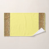 ギリシャ鍵のライフメーンダーリバーシンボルゴールデン バスタオルセット (ハンドタオル)