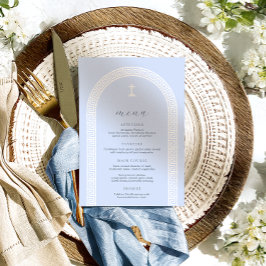 ギリシャ鍵アーチブルーバプテスマ メニュー