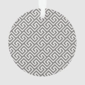 ギリシャ鍵クラシックスクエア旋回パターン オーナメント (裏面)