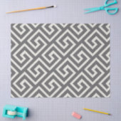 ギリシャ鍵クラシックスクエア旋回パターン 薄葉紙 (クラフト)
