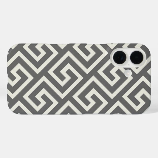 ギリシャ鍵クラシックスクエア旋回パターン Case-Mate iPhoneケース (裏面 (横))