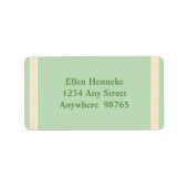 ギリシャ鍵グリーン ラベル (正面)