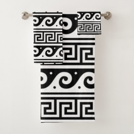 ギリシャ鍵ゲストタオルセット バスタオルセット (インサイチュ)