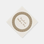 ギリシャ鍵デザインナプキンス スタンダードカクテルナプキン (角)