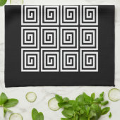ギリシャ鍵パターン キッチンタオル (折り畳み)