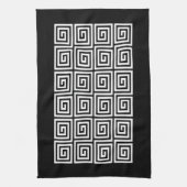 ギリシャ鍵パターン キッチンタオル (縦)