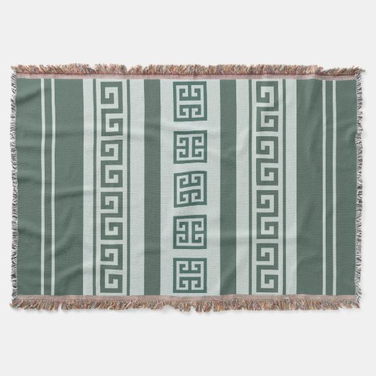 ギリシャ鍵ブランケット スローブランケット (正面)