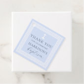 ギリシャ鍵ブルーバプテスムサンキュー フェイバータグ (インサイチュ)