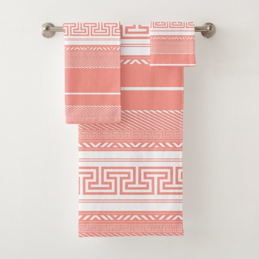 ギリシャ鍵モチーフ バスタオルセット (インサイチュ)