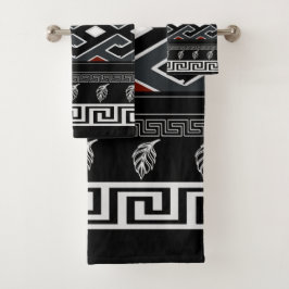 ギリシャ鍵モチーフ バスタオルセット