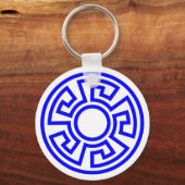 ギリシャ鍵円 キーホルダー (正面)