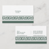 ギリシャ鍵名刺 名刺 (正面/裏面)