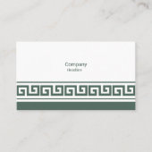 ギリシャ鍵名刺 名刺 (正面)