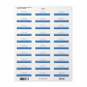 ギリシャ鍵差出人住所ラベル ラベル (フルシート)