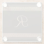 ギリシャ鍵縁ど ガラスコースター (裏面)