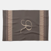 ギリシャ鍵縁ど キッチンタオル (横)