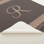 ギリシャ鍵縁ど シェルパブランケット (3/4)