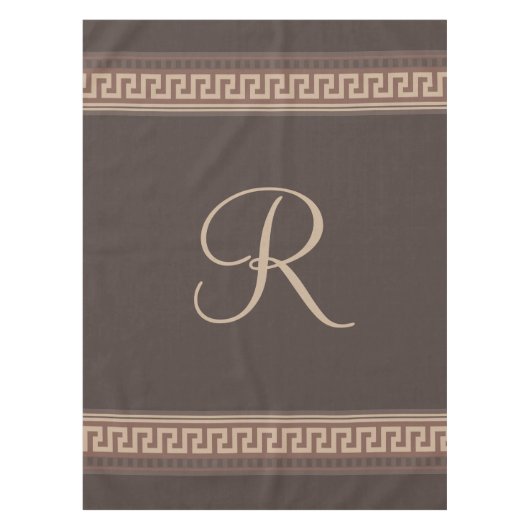 ギリシャ鍵縁ど テーブルクロス (正面)