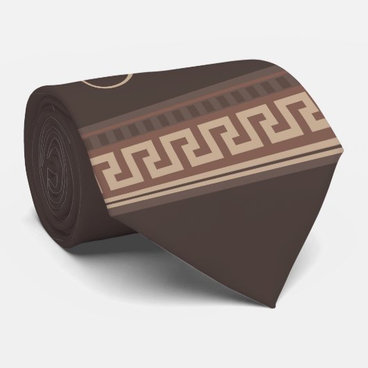 ギリシャ鍵縁ど ネクタイ (ロール)