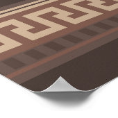 ギリシャ鍵縁ど ポスター (角)