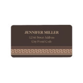 ギリシャ鍵縁ど ラベル (正面)