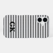 ギリシャ鍵 ギザギザ模様 オーダーメイド iPhone 16ケース (裏面横)